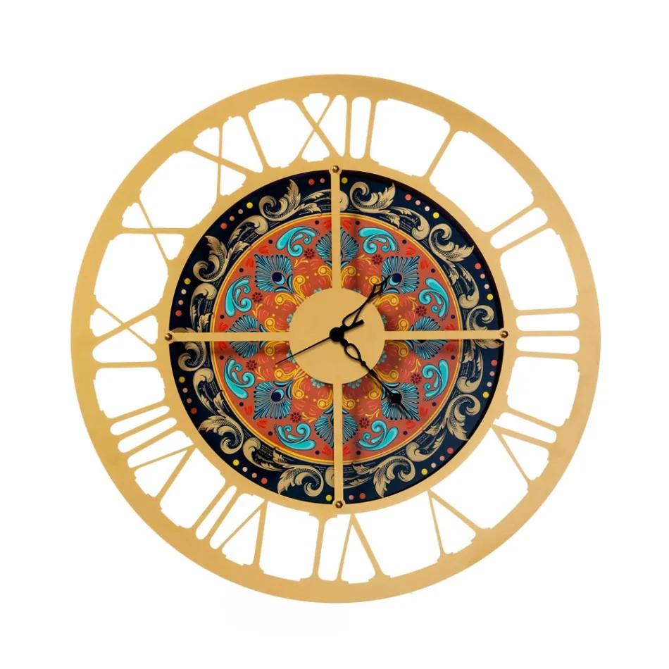 Ceas din Fier in 3 Finisaje Diferite Made in Italy - Grau Viadurini