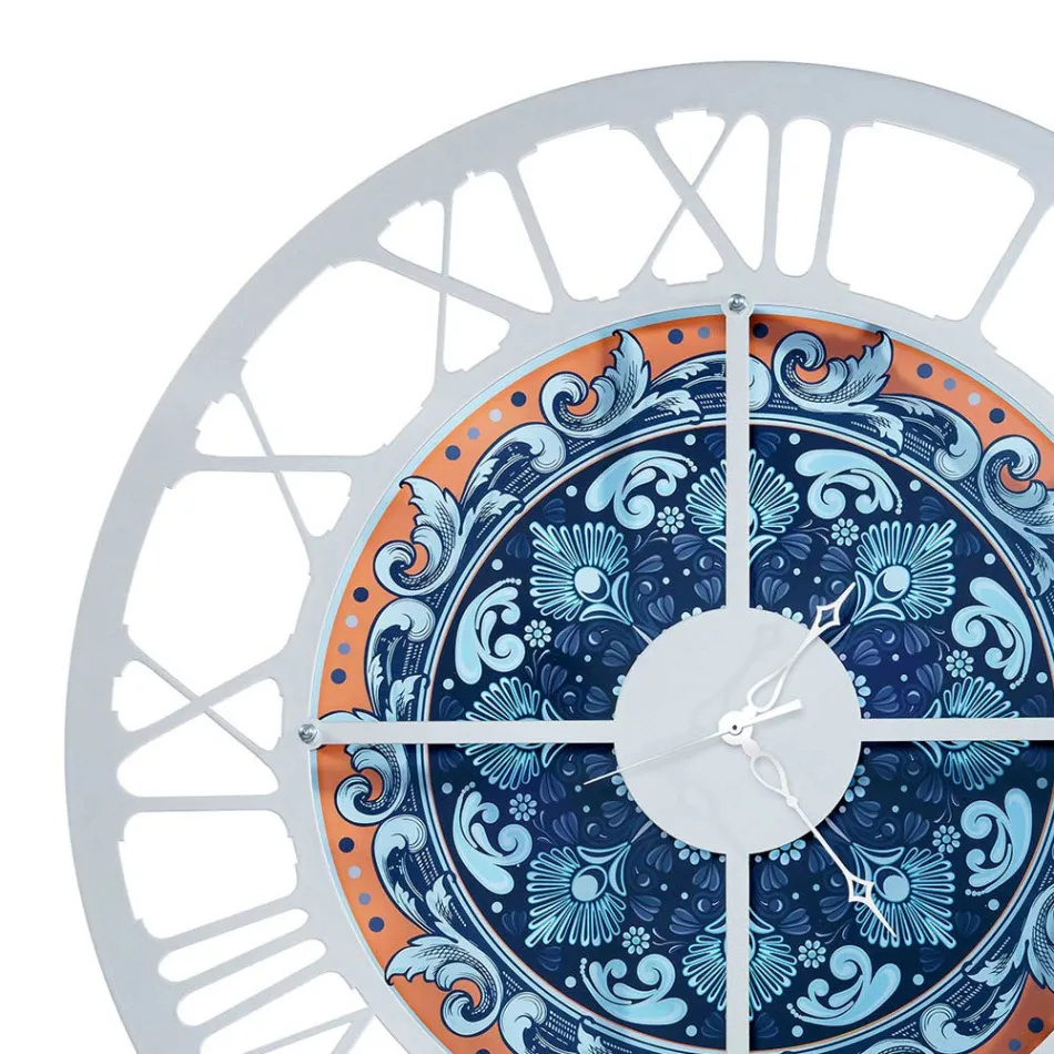 Ceas din Fier in 3 Finisaje Diferite Made in Italy - Grau Viadurini