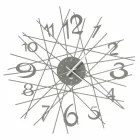 Ceas de perete rotund din fier, fabricat în Italia - Kombo Viadurini