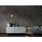 Ceas de perete rotund din fier, fabricat în Italia - Kombo Viadurini