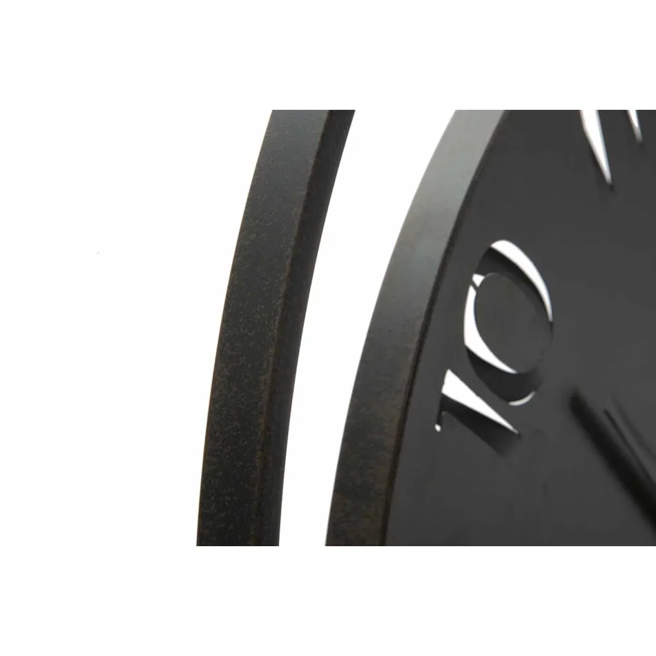 Ceas de perete rotund Diametru 60 cm Fier modern - Beatrix Viadurini