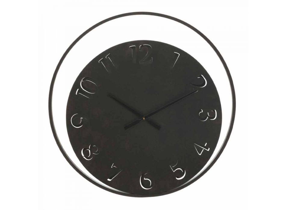 Ceas de perete rotund Diametru 60 cm Fier modern - Beatrix Viadurini