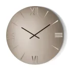 Ceas rotund din sticlă oglindită cu numere gravate cu laser - Clelia Viadurini