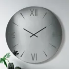 Ceas rotund din sticlă oglindită cu numere gravate cu laser - Clelia Viadurini