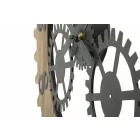 Ceas de perete rotund de design modern, din fier și MDF - Gitta Viadurini