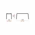 Băncile joase din aluminiu vopsit în aer liber, fabricate în Italia - Sybella Viadurini