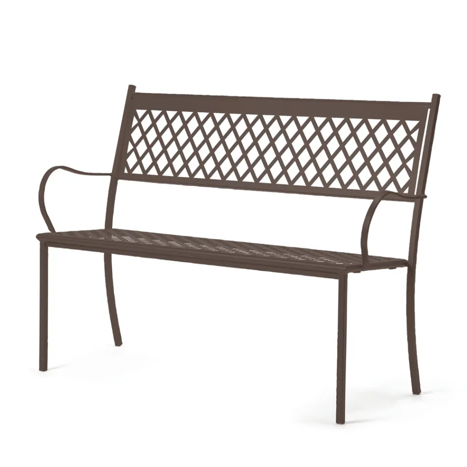 Bancă de exterior stivuabilă din oțel galvanizat Made in Italy - Celia Viadurini