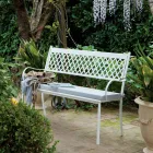 Bancă de exterior stivuabilă din oțel galvanizat Made in Italy - Celia Viadurini