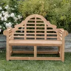 Bancă de exterior realizată în întregime din lemn de tec - Sosire Viadurini