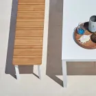 Varaschin Sistem de bancă în aer liber în design aluminiu vopsit Viadurini