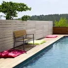 Bancă de grădină cu structură din aluminiu antracit, Homemotion - Isotta Viadurini