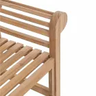 Bancă de grădină din lemn de teak cu design rustic - Simonia Viadurini