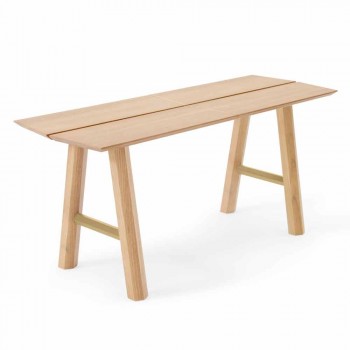 Banc modern de design din lemn de frasin cu scaun furnir - Andria