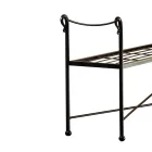 Bancă tubulară din fier în diferite finisaje Made in Italy - Praga Viadurini