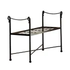 Bancă tubulară din fier în diferite finisaje Made in Italy - Praga Viadurini