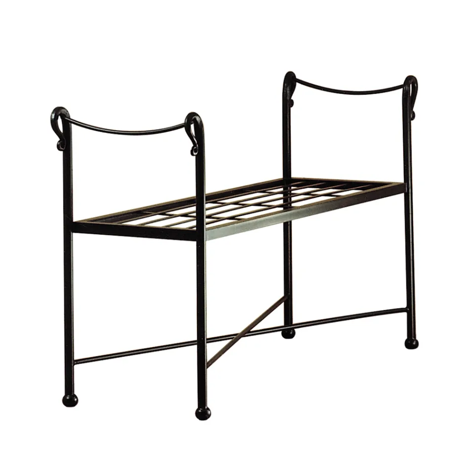 Bancă tubulară din fier în diferite finisaje Made in Italy - Praga Viadurini