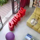 Baza de design colorată Slide Love modern realizată în Italia Viadurini