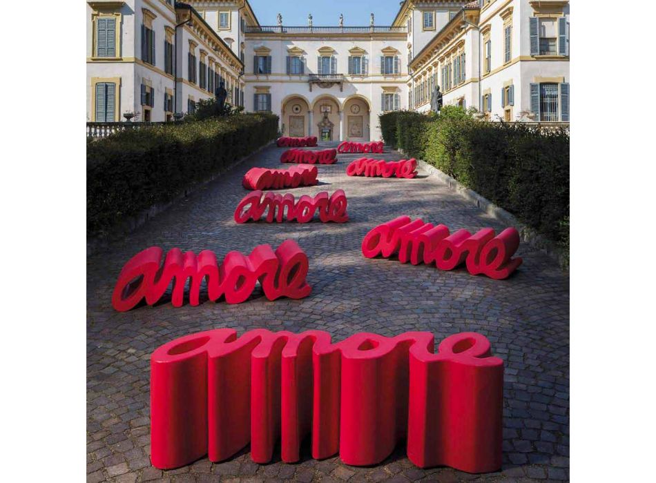 Baza de design colorată Slide Love modern realizată în Italia Viadurini
