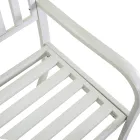 Bancă de exterior din metal cu masă retractabilă - Graffetta Viadurini