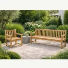 Bancă de grădină din Teak natural de diferite dimensiuni - Yggdrasil Viadurini