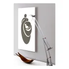 Panou reprezentând familia gravată cu laser Made in Italy - Chiaki Viadurini