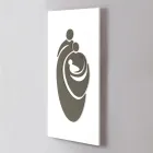 Panou reprezentând familia gravată cu laser Made in Italy - Chiaki Viadurini