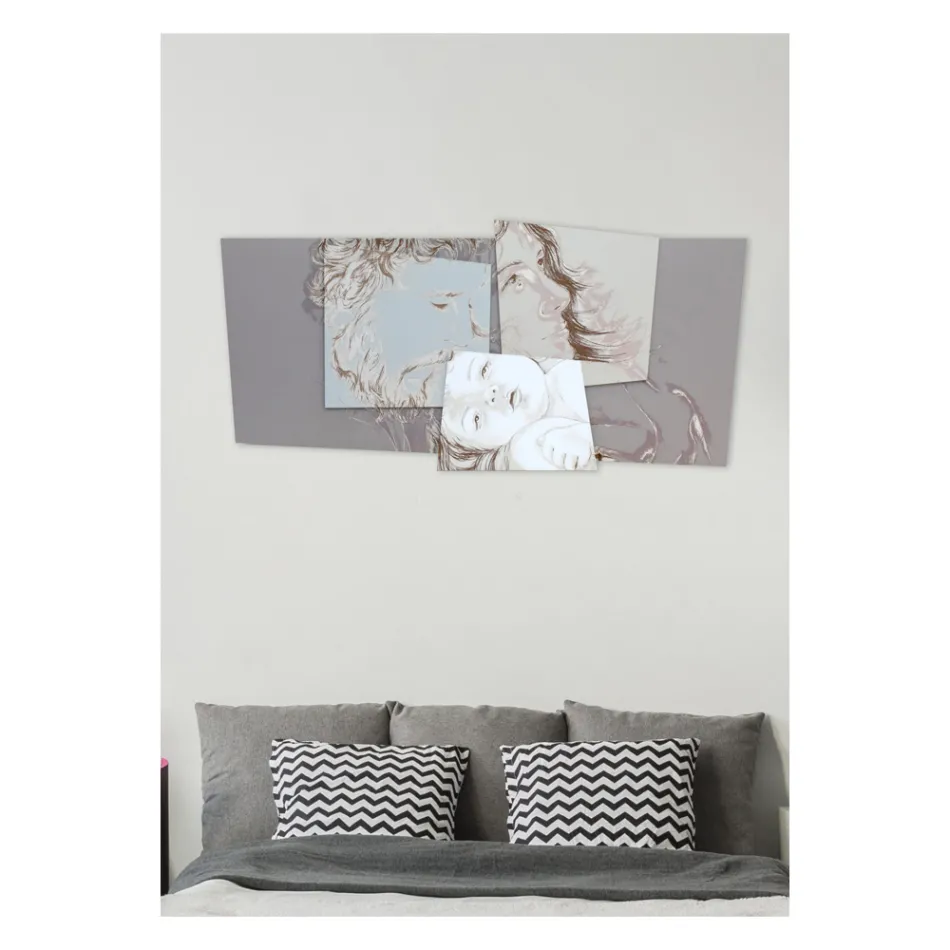 Panou cu Familia Bethlehem Made in Laser Made in Italy - Paola Viadurini