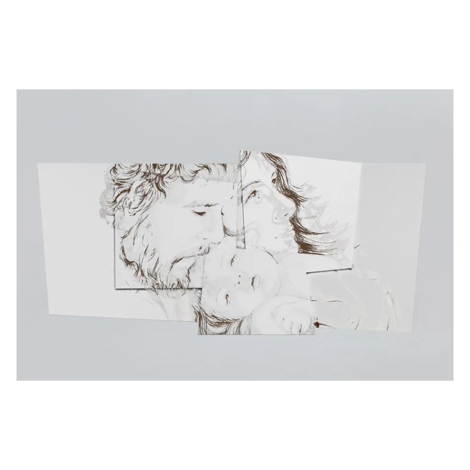 Panou cu Familia Bethlehem Made in Laser Made in Italy - Paola Viadurini