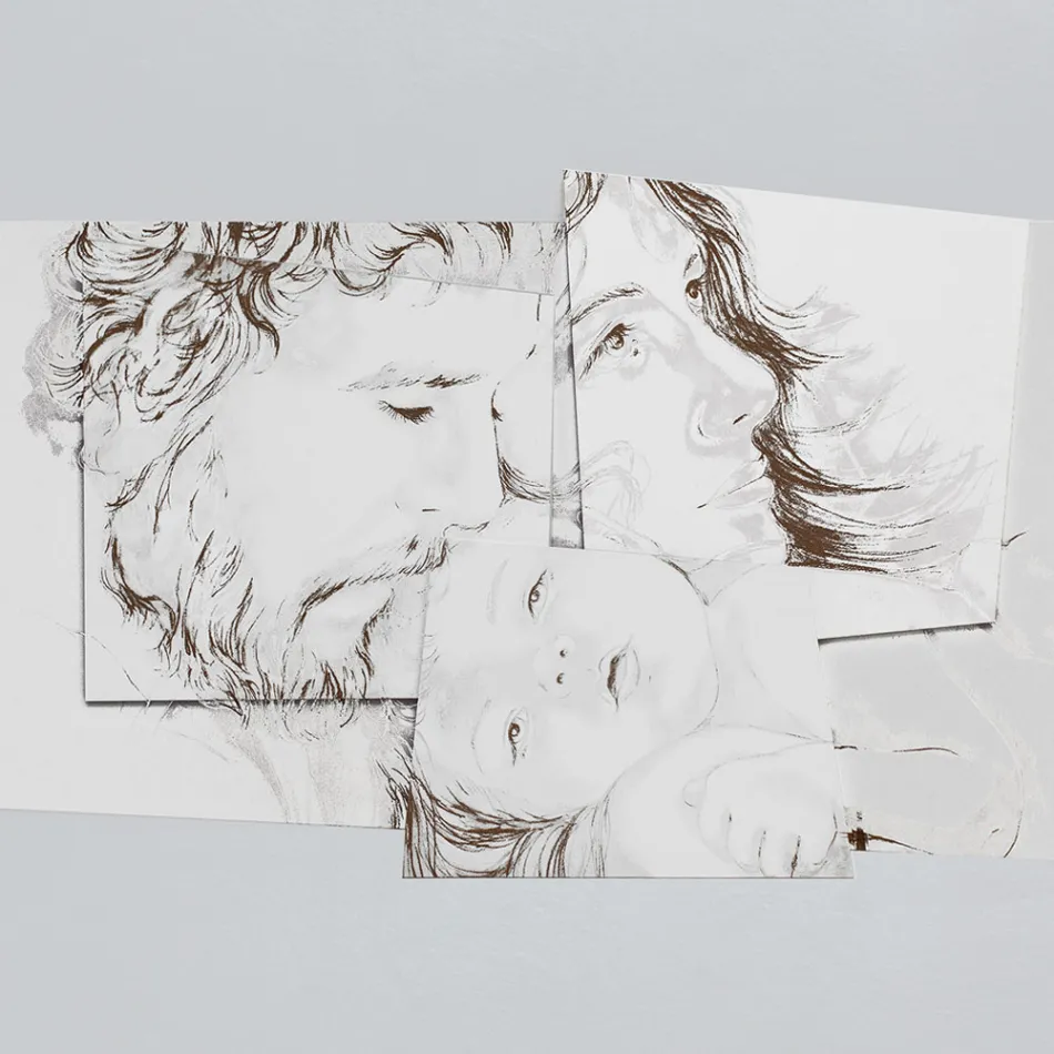 Panou cu Familia Bethlehem Made in Laser Made in Italy - Paola Viadurini