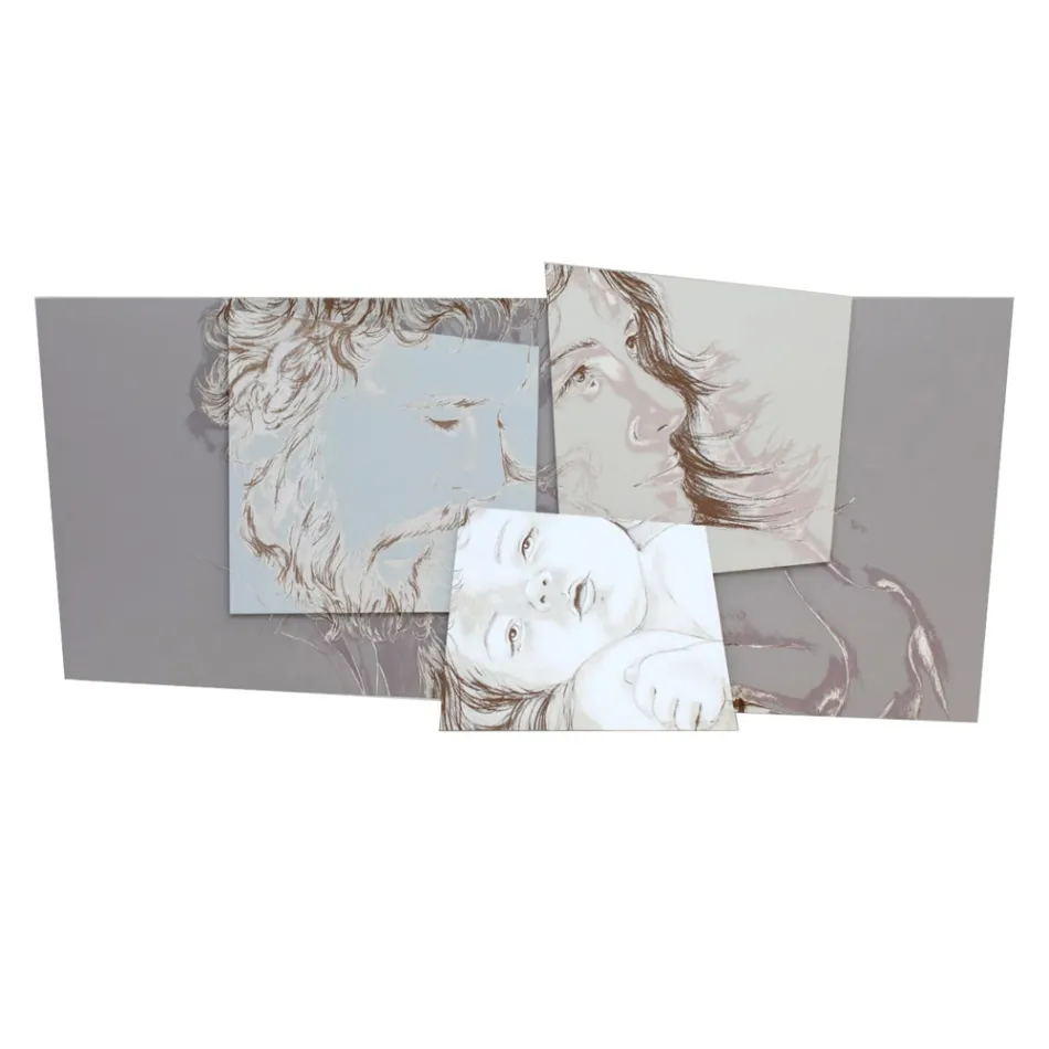 Panou cu Familia Bethlehem Made in Laser Made in Italy - Paola Viadurini