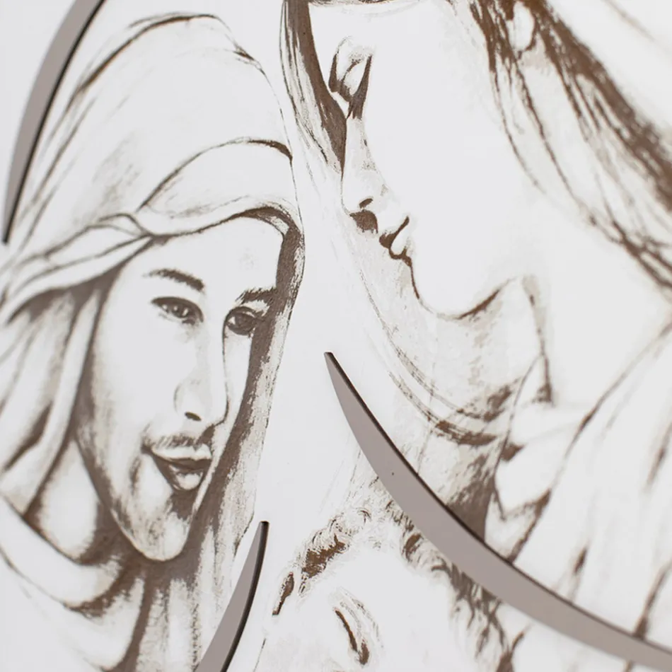 Panou cu familia gravată cu laser Made in Italy - Micky Viadurini