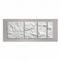 Panou de perete decorativ Modern Design Ceramica albă și gri - Giappoko