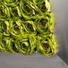 Panou decorativ de perete cu flori artificiale Made in Italy - Nunco Viadurini