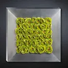 Panou decorativ de perete cu flori artificiale Made in Italy - Nunco Viadurini