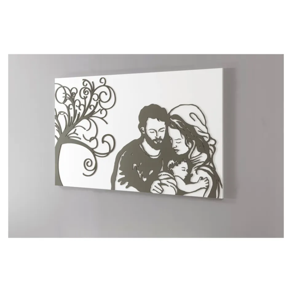 Panou gravat cu laser reprezentând viața Made in Italy - Aika Viadurini