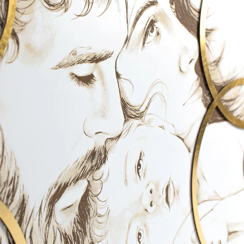 Panou realizat cu laser al Sagrada Familia Made in Italy - Elisa Viadurini