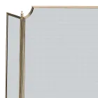 Parascântei cu plasă neagră fină și alamă Fabricat în Italia - Balenă Viadurini