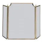 Parascântei cu plasă neagră fină și alamă Fabricat în Italia - Balenă Viadurini