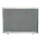 Parascântei cu plasă neagră și oțel dreptunghiular Fabricat în Italia - Piatră Viadurini