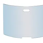 Parascântei cu cristal temperat curbat Fabricat în Italia - Zafu Viadurini