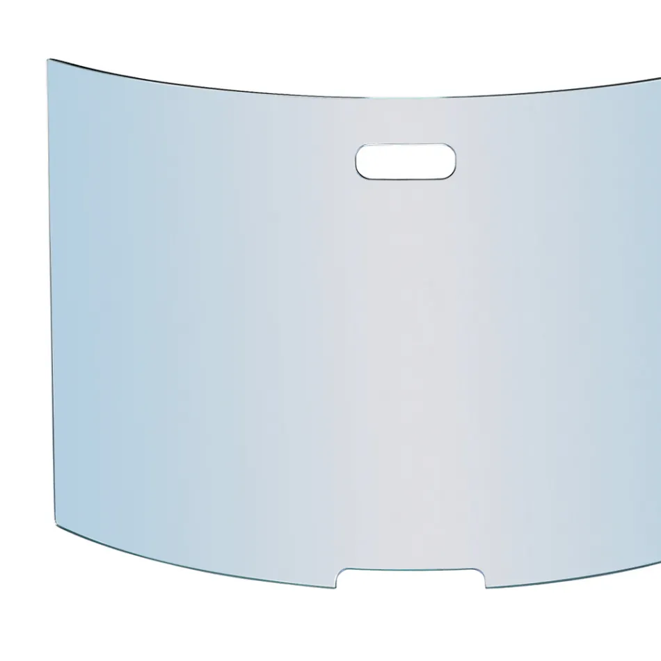 Parascântei cu cristal temperat curbat Fabricat în Italia - Zafu Viadurini