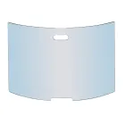 Parascântei cu cristal temperat curbat Fabricat în Italia - Zafu Viadurini