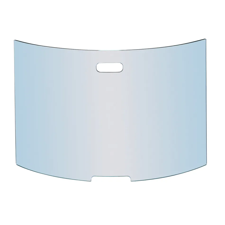 Parascântei cu cristal temperat curbat Fabricat în Italia - Zafu Viadurini