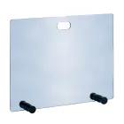 Parascântei din cristal temperat și 4 picioare Made in Italy - Delfino Viadurini