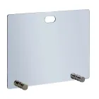 Parascântei din cristal temperat și 4 picioare Made in Italy - Delfino Viadurini