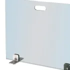 Parascântei din cristal temperat și picioare din oțel Made in Italy - Volum Viadurini