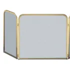 Parascântei din alamă și plasă neagră în diferite dimensiuni Made in Italy - Iguana Viadurini