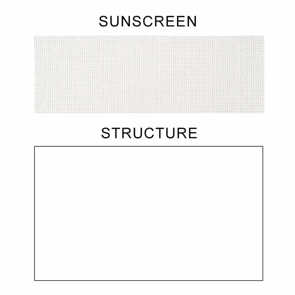 Parasol din stofă cu structură din aluminiu - Protecție solară Emma de la Varaschin Viadurini