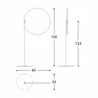 Parasol din stofă cu structură din aluminiu - Protecție solară Emma de la Varaschin Viadurini