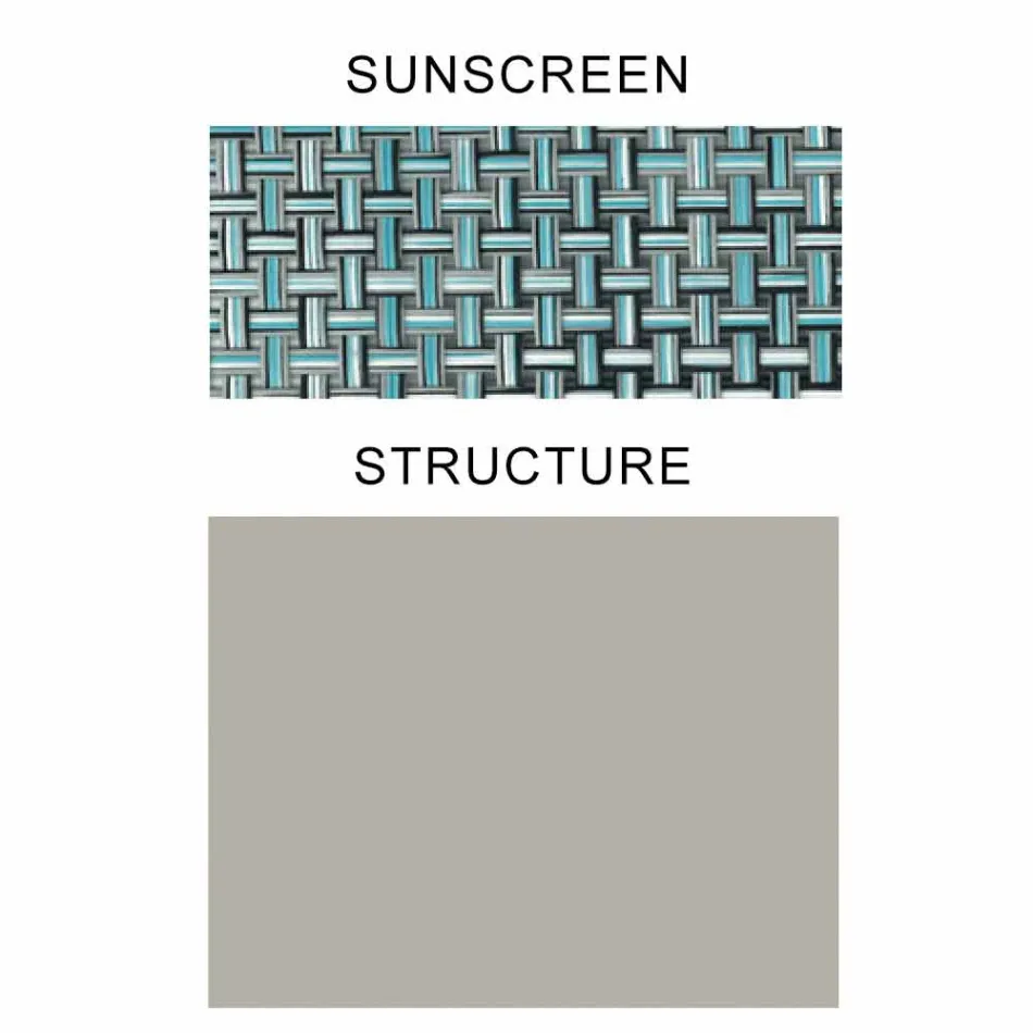 Parasol din stofă cu structură din aluminiu - Protecție solară Emma de la Varaschin Viadurini